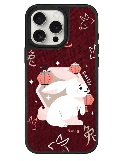 iPhone Leather Grip - Rabbit (Shio / Chinese Zodiac)