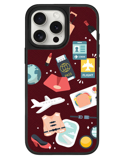 iPhone Leather Grip - Stewardess or Flight Attendant