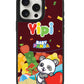 iPhone Leather Grip Case - Yipi Baby Panda