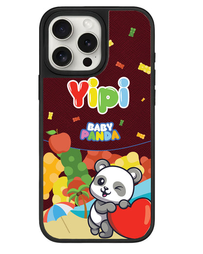 iPhone Leather Grip - Yipi Baby Panda