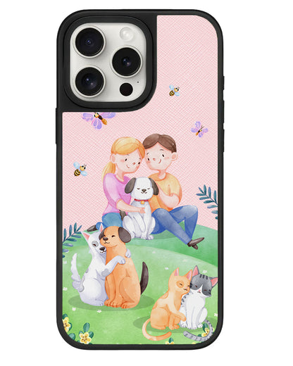 iPhone Leather Grip - Adorable Animals