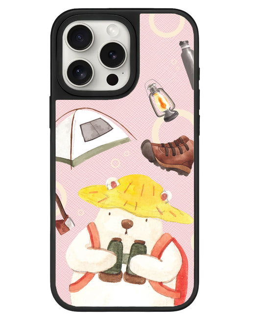 iPhone Leather Grip - Adventure of Bear