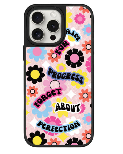 iPhone Leather Grip - Aim Progress Not Perfection