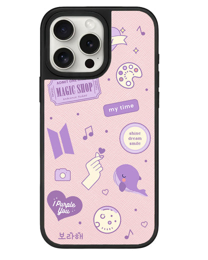 iPhone Leather Grip - BTS Sticker Pack