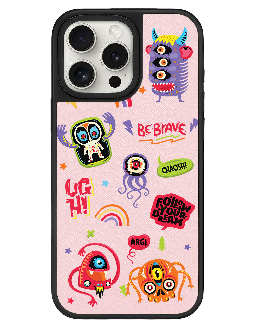 iPhone Leather Grip - Baby Monster Holo