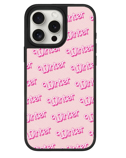 iPhone Leather Grip - Barbie Monogram