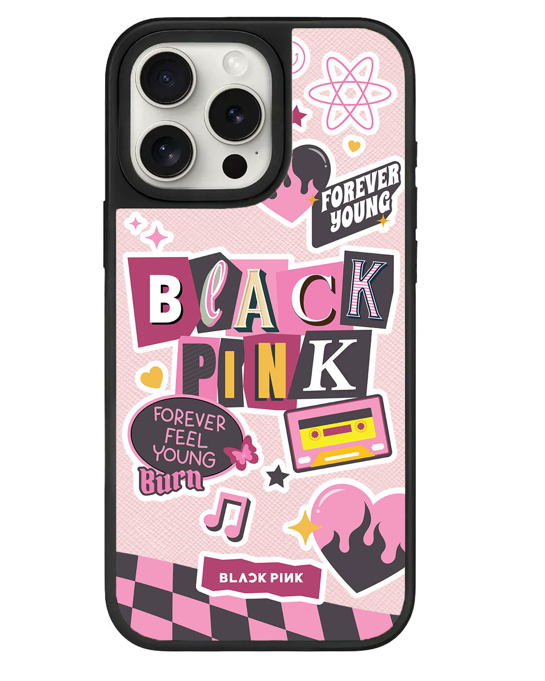 iPhone Leather Grip Case - Blackpink Forever Young