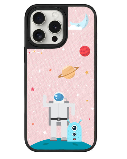 iPhone Leather Grip - Blue Alien