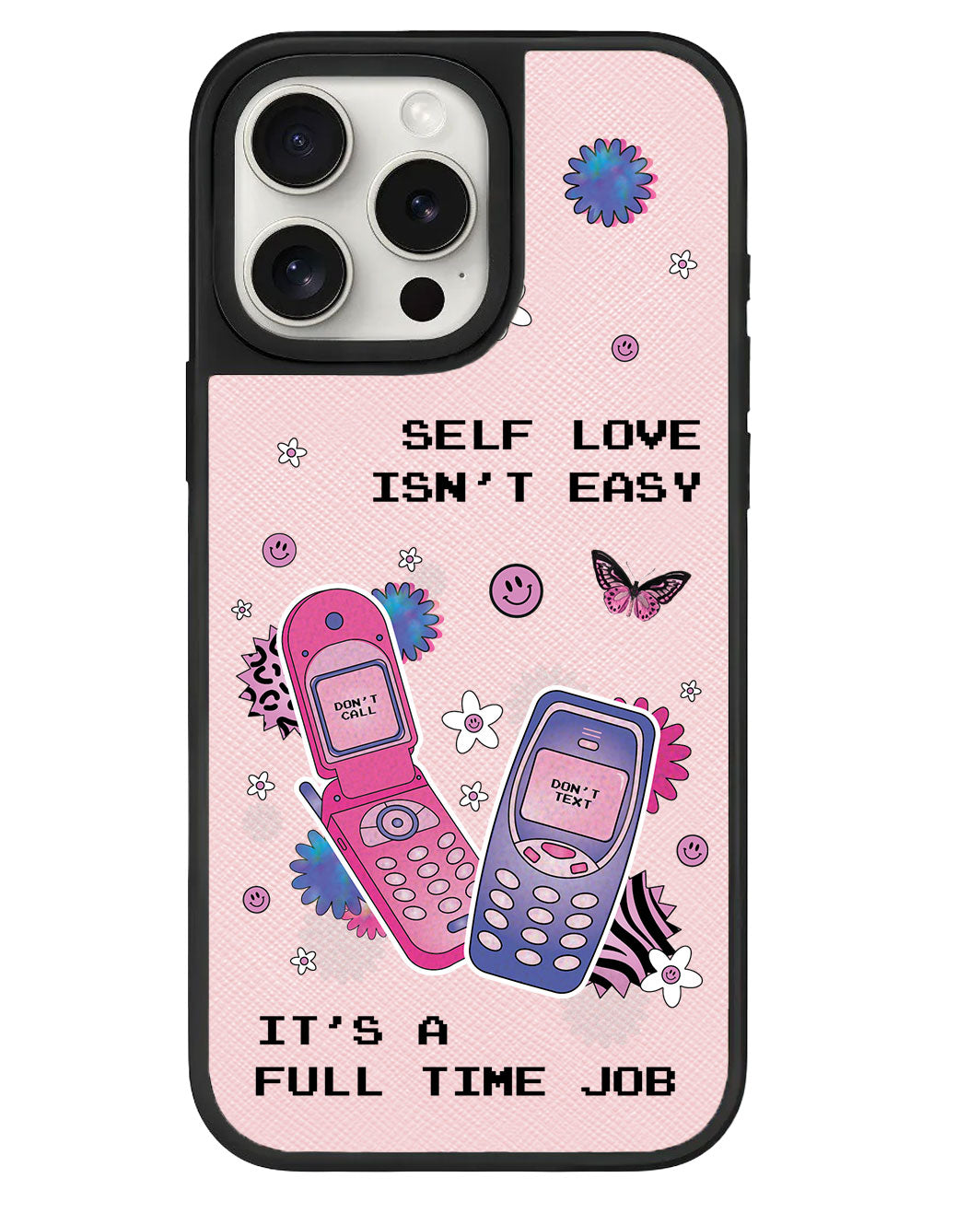 iPhone Leather Grip - Busy Love Myself
