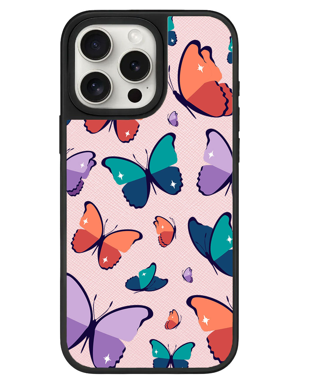 iPhone Leather Grip Case - Butterfly