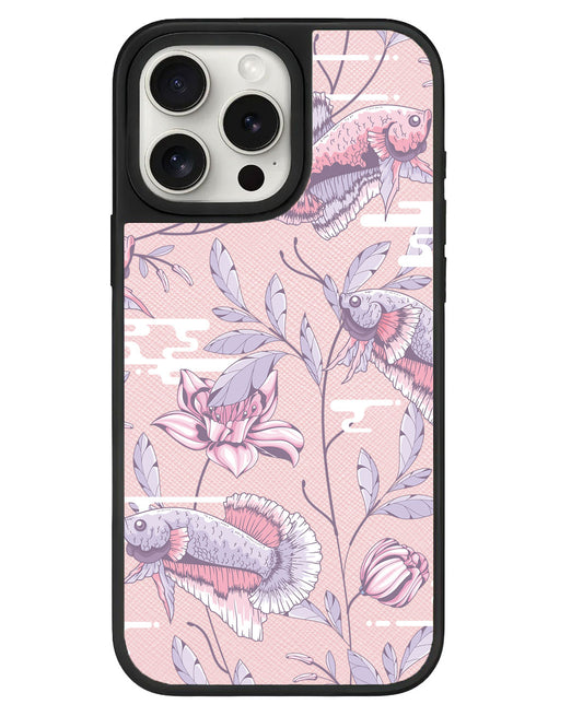 iPhone Leather Grip - Fish & Floral 1.0