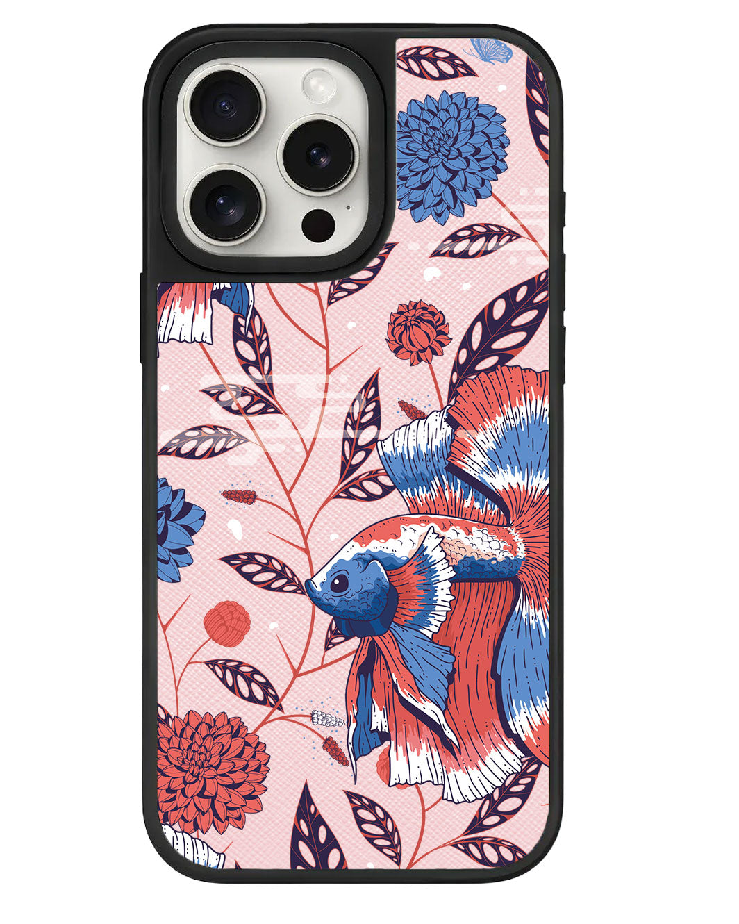 iPhone Leather Grip - Fish & Floral 2.0