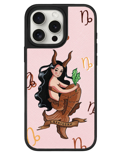 iPhone Leather Grip - Capricorn