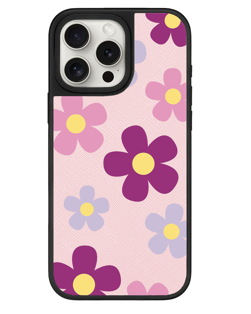 iPhone Leather Grip Case - Daisy Paradise