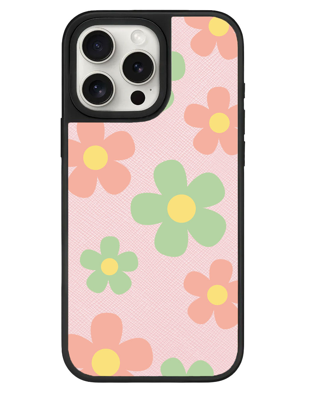 iPhone Leather Grip Case - Daisy Spring