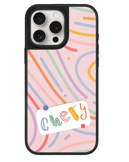 iPhone Leather Grip - Doodle Monogram 2.0