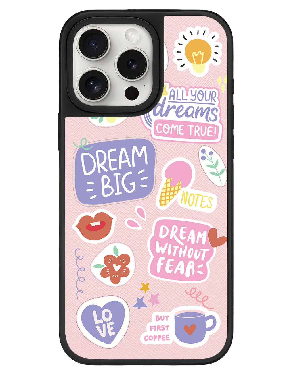 iPhone Leather Grip Case - Dream Sticker Pack