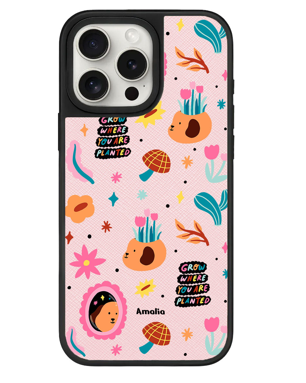 iPhone Leather Grip - Grow and Bloom