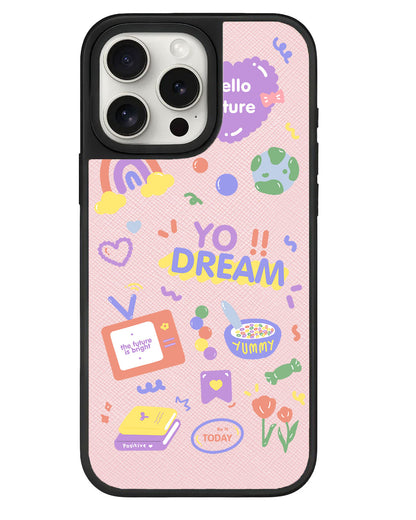 iPhone Leather Grip - Hello Future