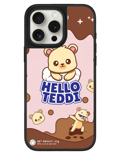 iPhone Leather Grip - Hello Teddy 1.0