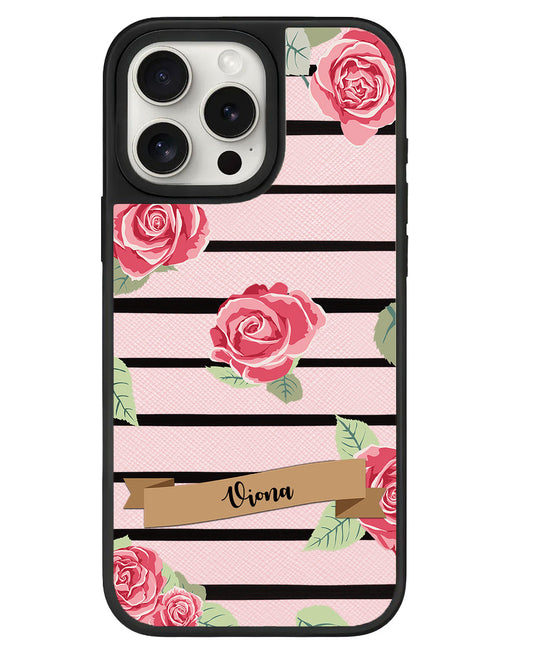 iPhone Leather Grip Case - Rose