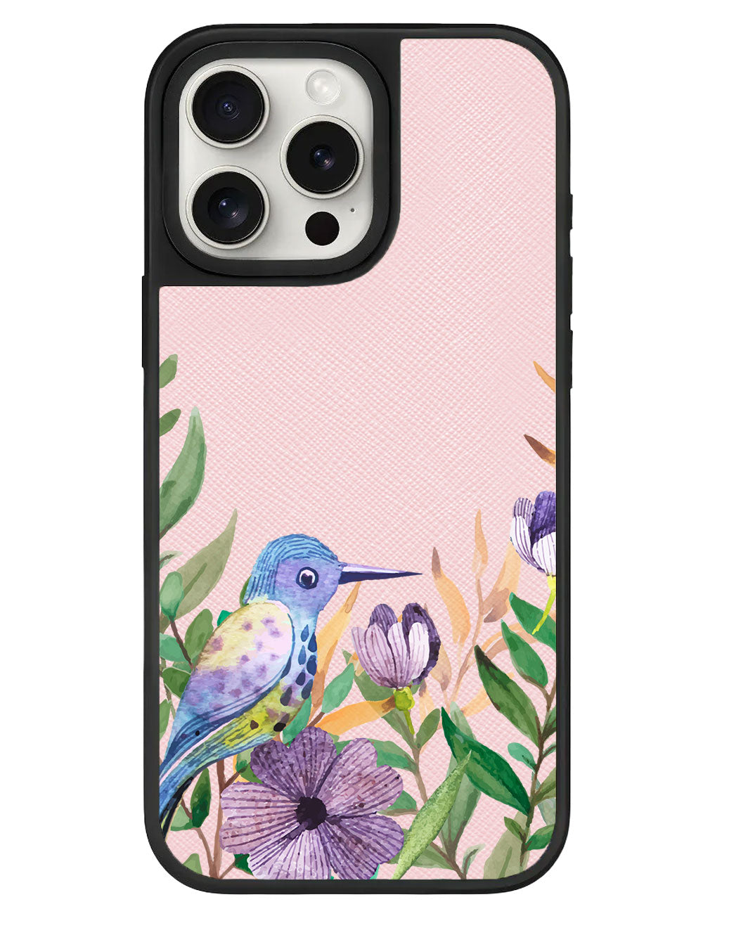 iPhone Leather Grip Case - Orchid