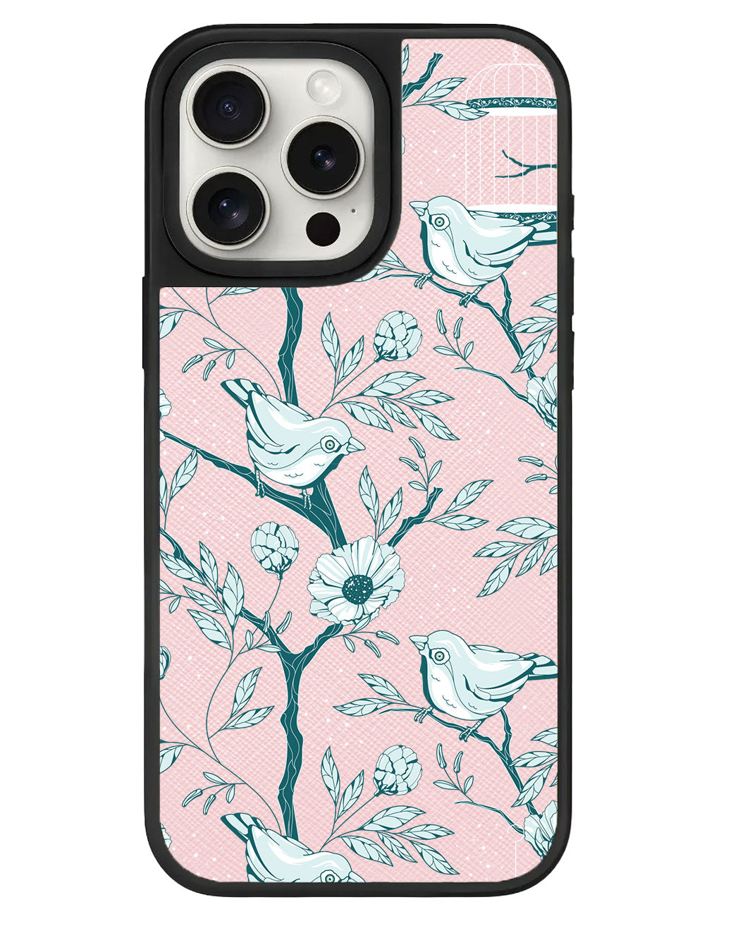 iPhone Leather Grip - Lovebird Monochrome 6.0