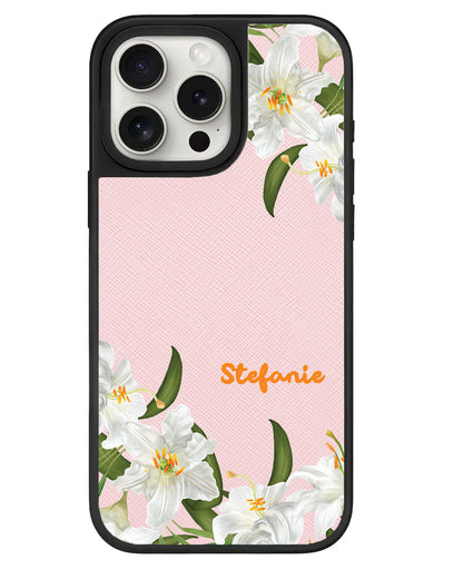 iPhone Leather Grip - May Lily of the Valley