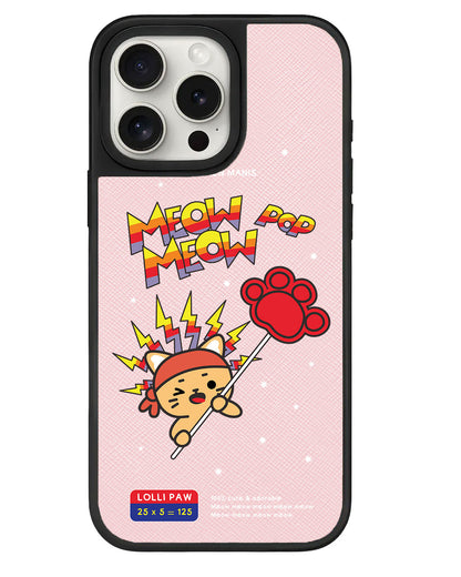 iPhone Leather Grip - Meow Pop 1.0