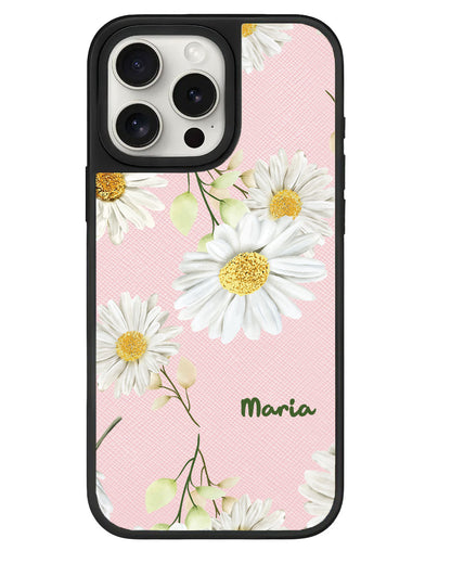 iPhone Leather Grip - October Chrysanthemum