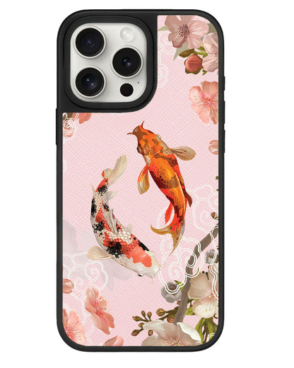 iPhone Leather Grip - Oil Painting Koi