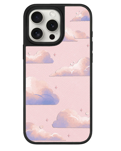 iPhone Leather Grip - Pastel Clouds