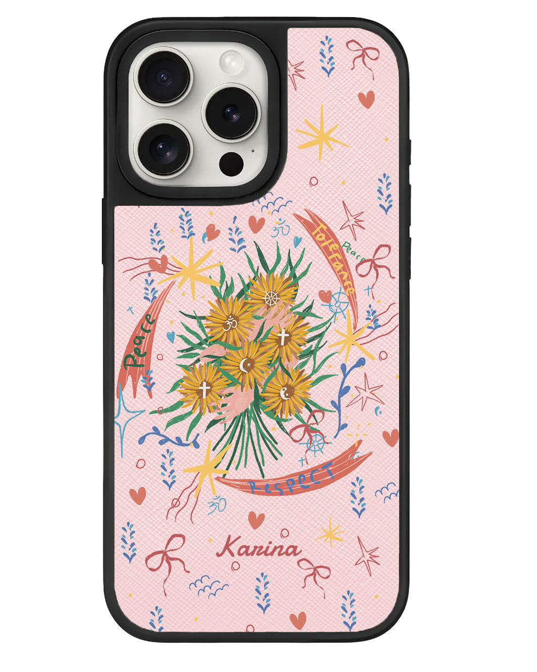 iPhone Leather Grip - Peace