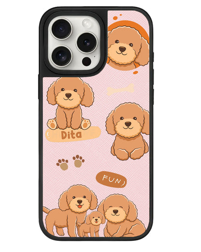 iPhone Leather Grip - Poodle Squad 4.0