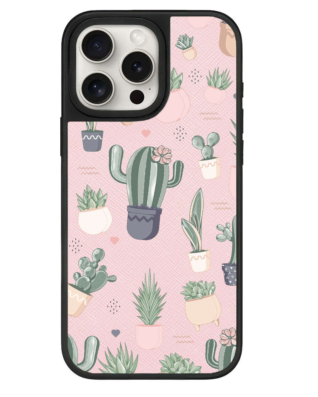 iPhone Leather Grip Case - Cactus 2.0