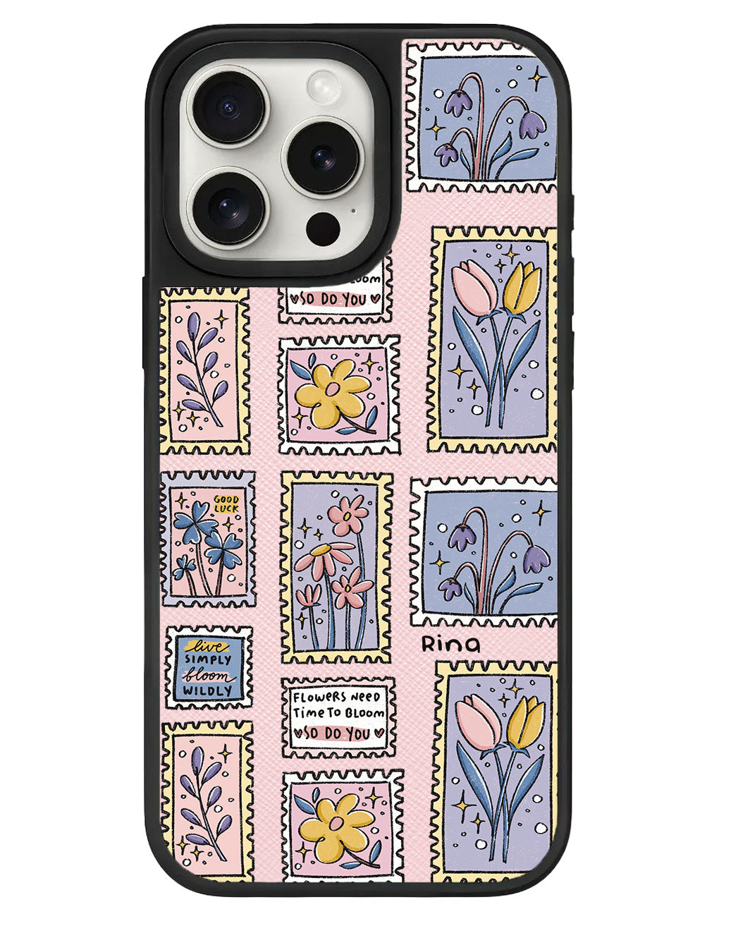 iPhone Leather Grip - Time to Bloom