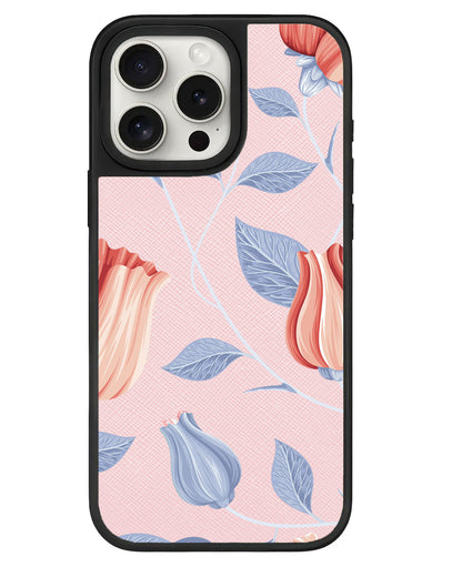 iPhone Leather Grip - Red Tulip