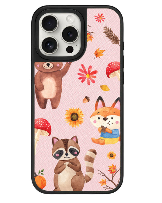 iPhone Leather Grip - Autumn Animals