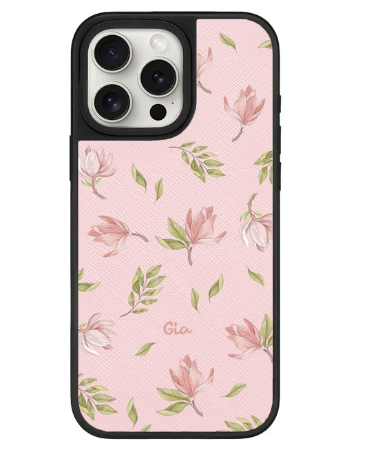 iPhone Leather Grip Case -  Azalea