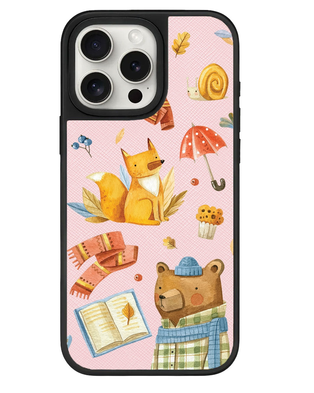 iPhone Leather Grip Case - Bear & Fox