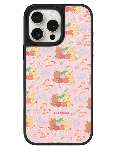 iPhone Leather Grip - Cherry Bear