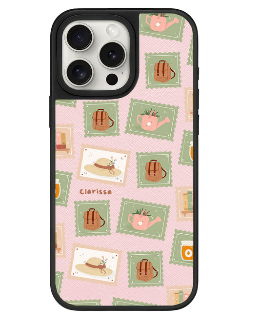 iPhone Leather Grip - Cottagecore Stamps