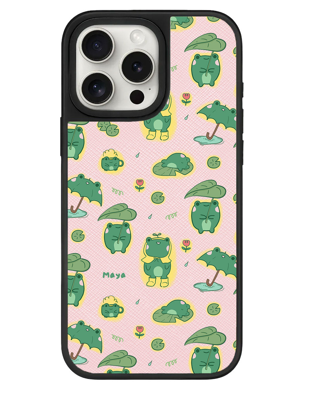 iPhone Leather Grip - Happy Rain