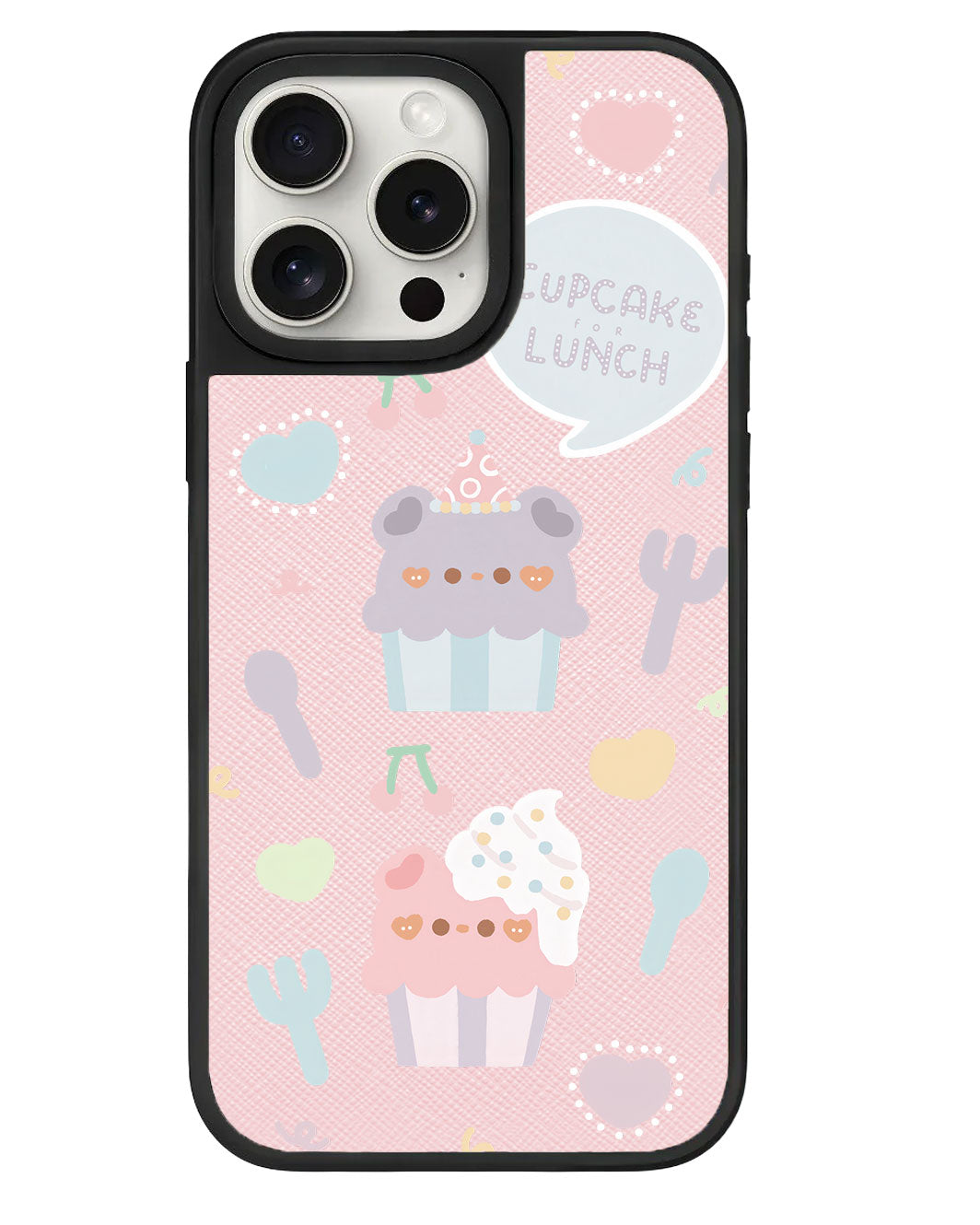 iPhone Leather Grip Case - Cupcake