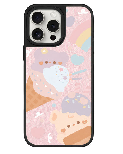 iPhone Leather Grip - Ice Cream for Teddy