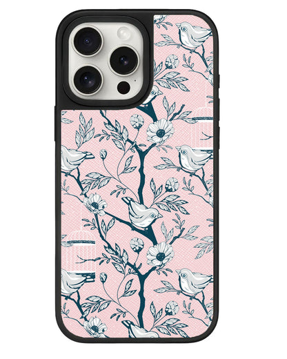 iPhone Leather Grip - Lovebird Monochrome