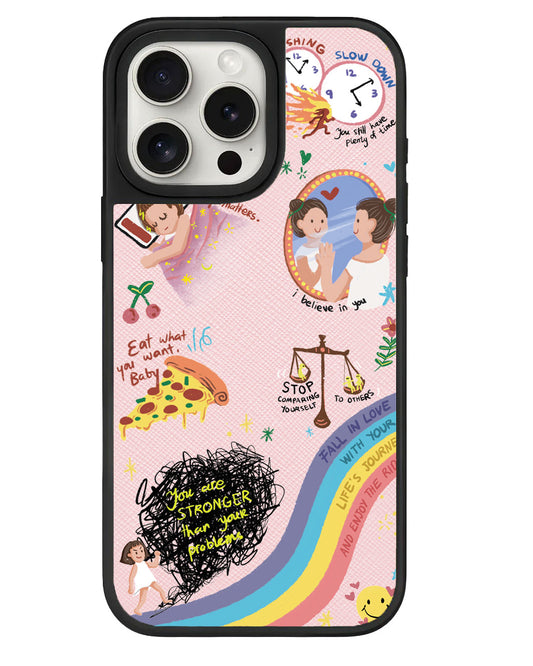 iPhone Leather Grip Case - Self Love 2.0