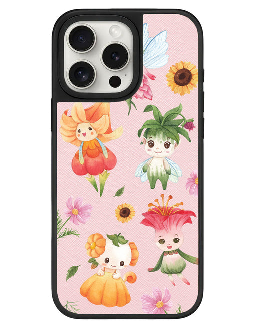 iPhone Leather Grip Case - Magical Garden