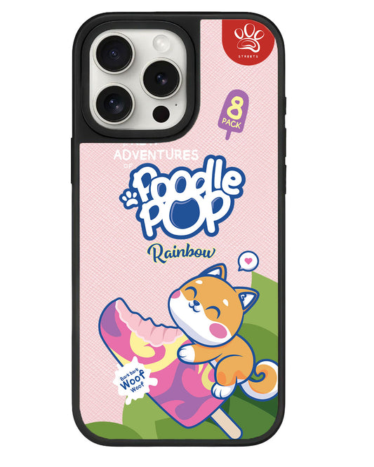 iPhone Leather Grip Case - Poodle Pop