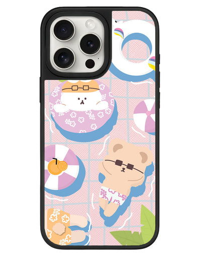 iPhone Leather Grip - Pool Party Pink